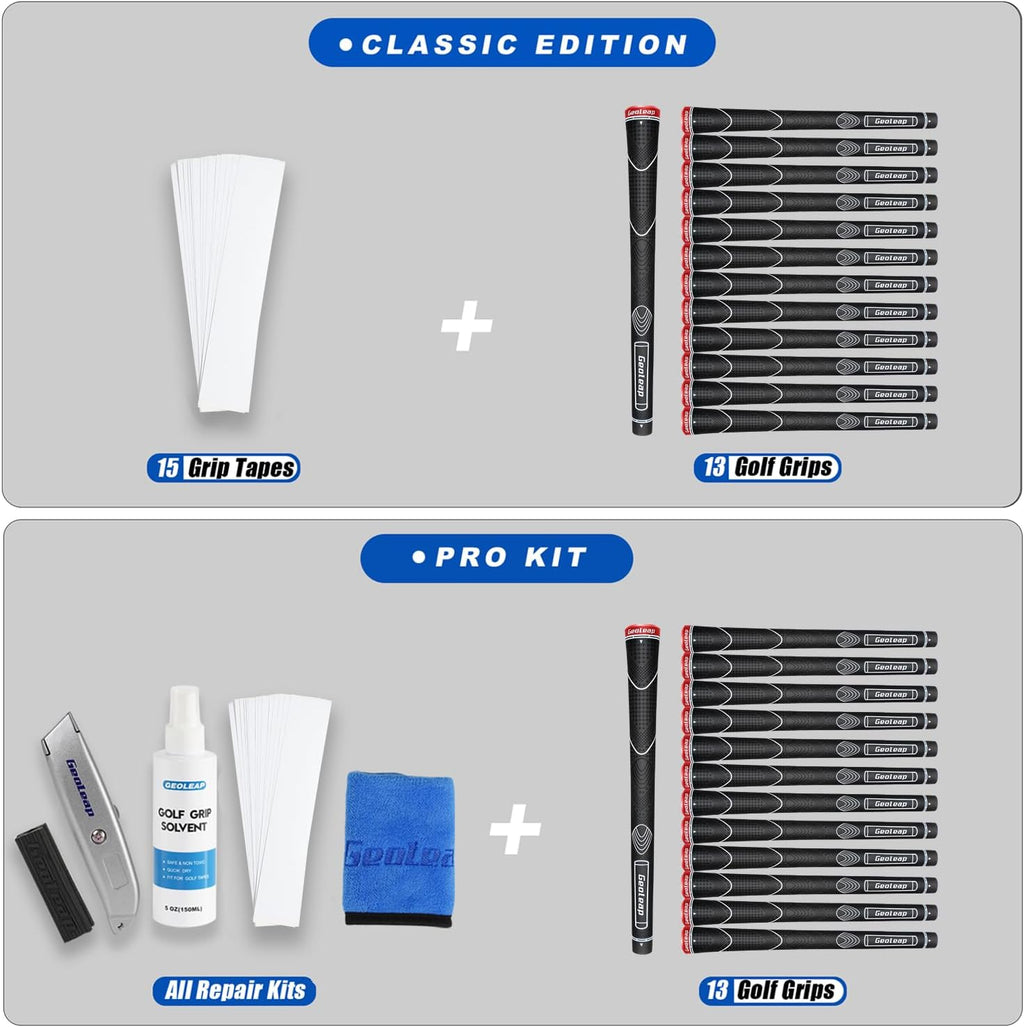 Geoleap Thumb-Rest Soft Rubber Golf Grips
