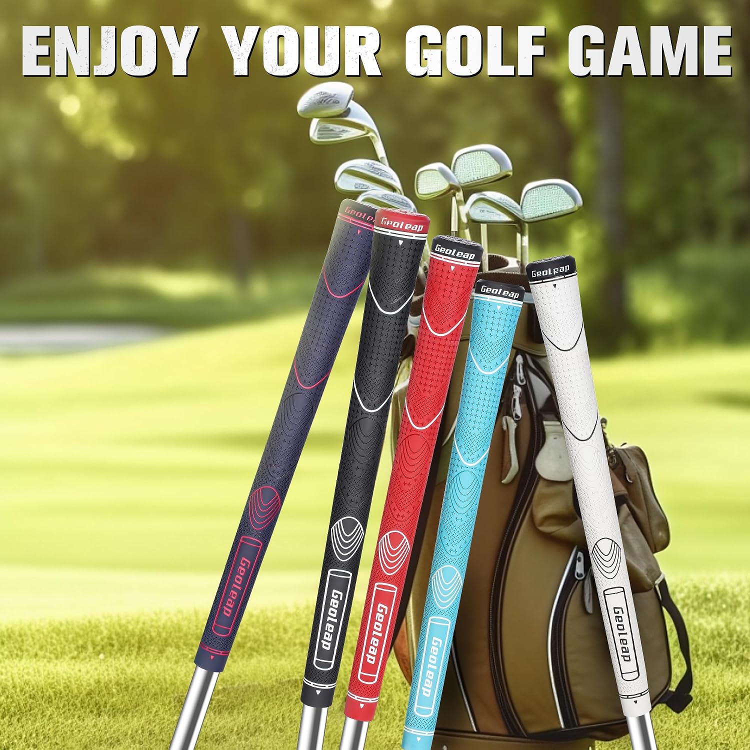 Geoleap Thumb-Rest Soft Rubber Golf Grips