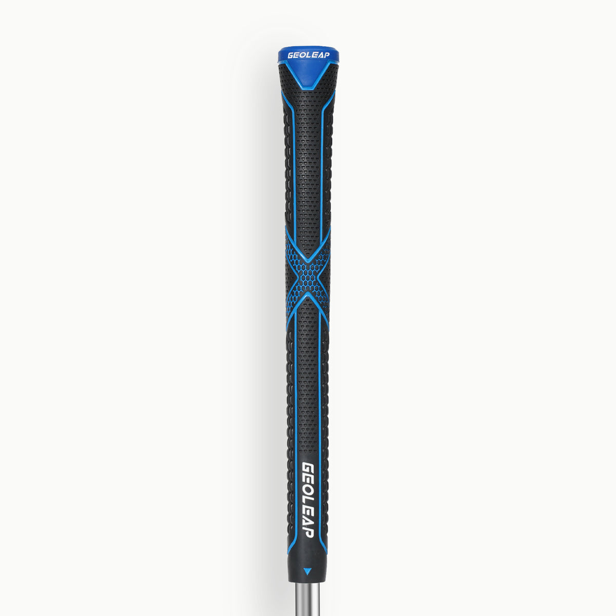 Black and Blue · Geoleap FEEL-ACX golf grip — front