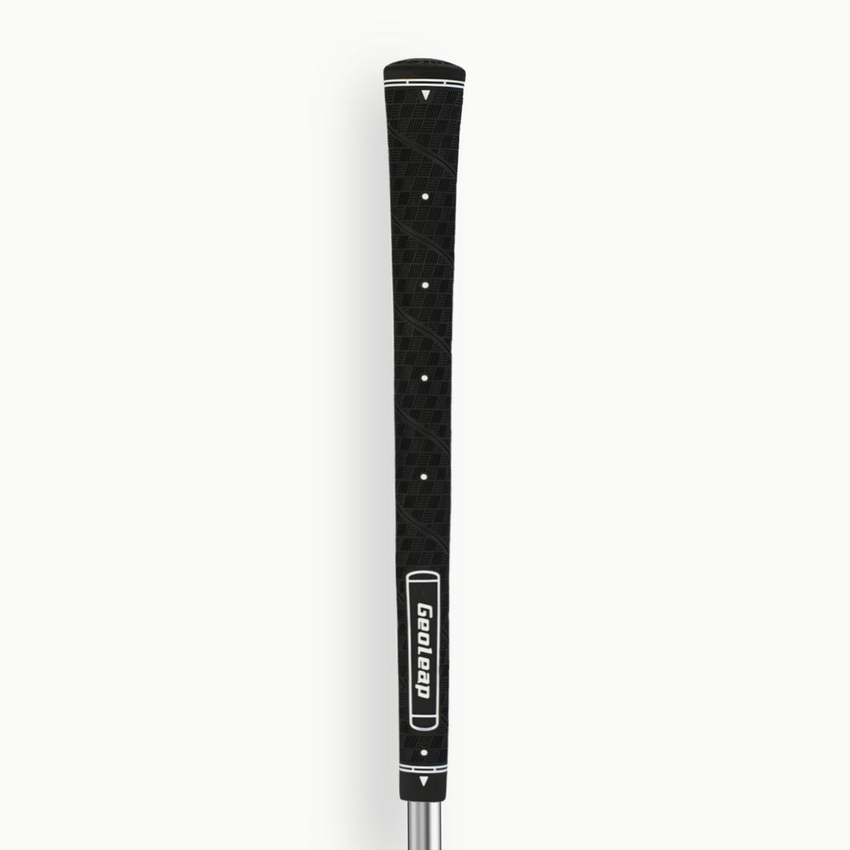 Black · Geoleap FEEL-M golf grip — front