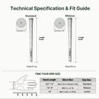 FEEL-M technical specification and fit guide — Standard, Midsize
