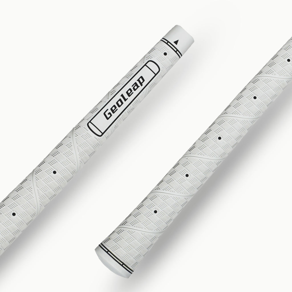 White · Geoleap FEEL-M golf grip — texture detail