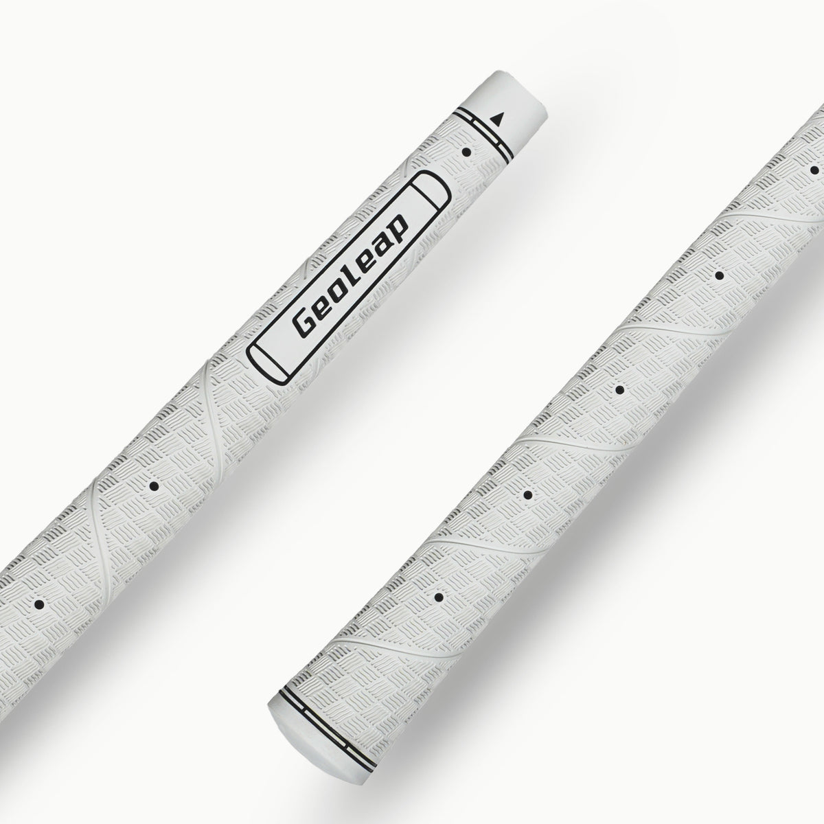 White · Geoleap FEEL-M golf grip — texture detail