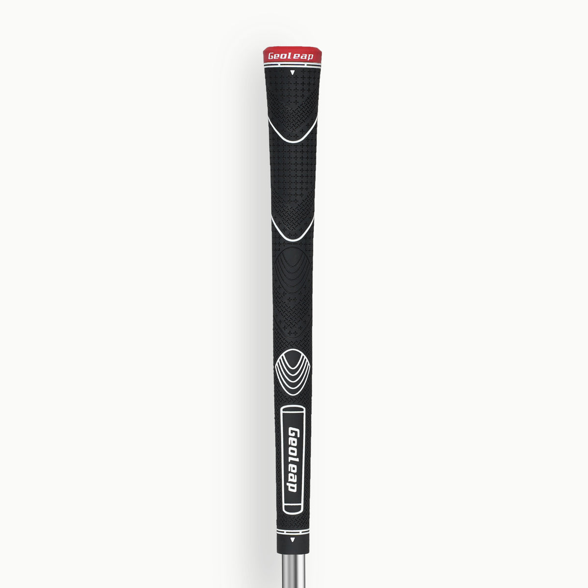 Black · Geoleap FEEL-T golf grip — front