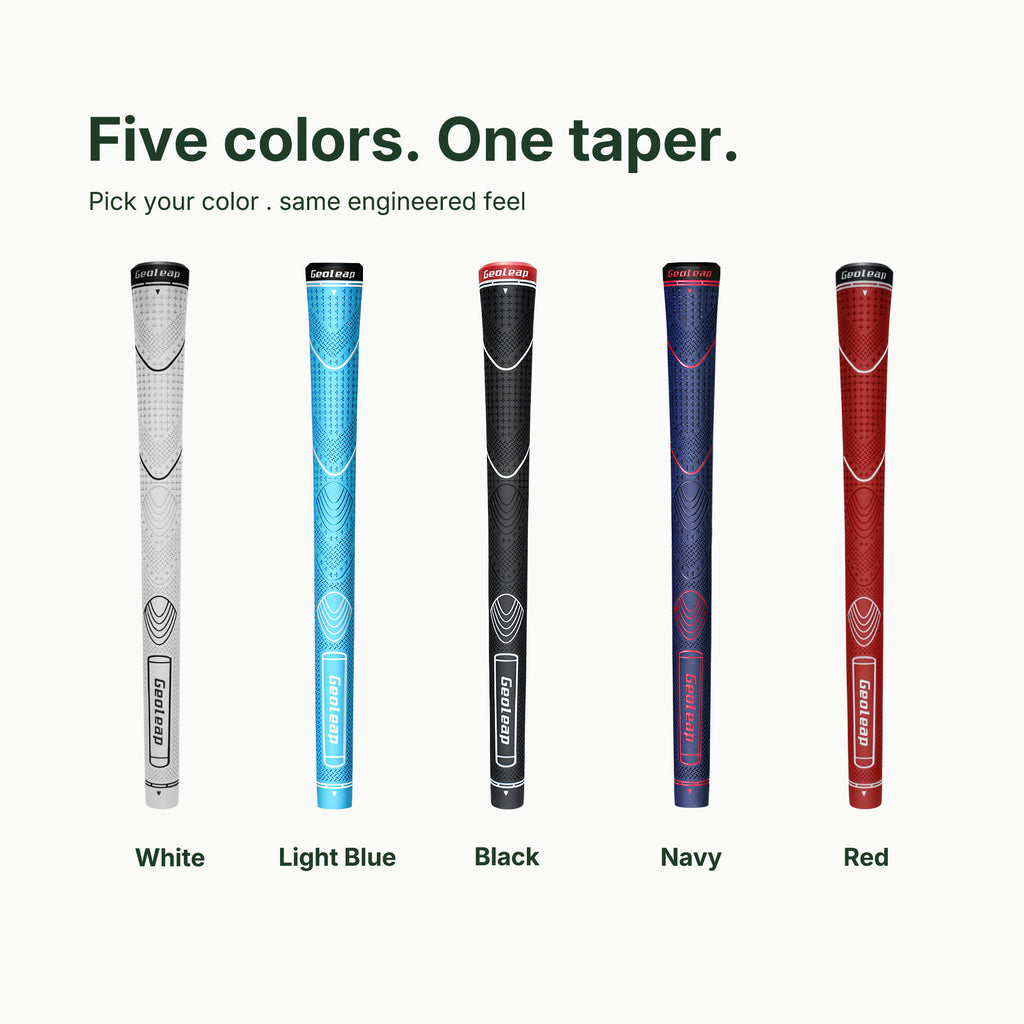 FEEL-T colorways: White, Light Blue, Black, Navy, Red