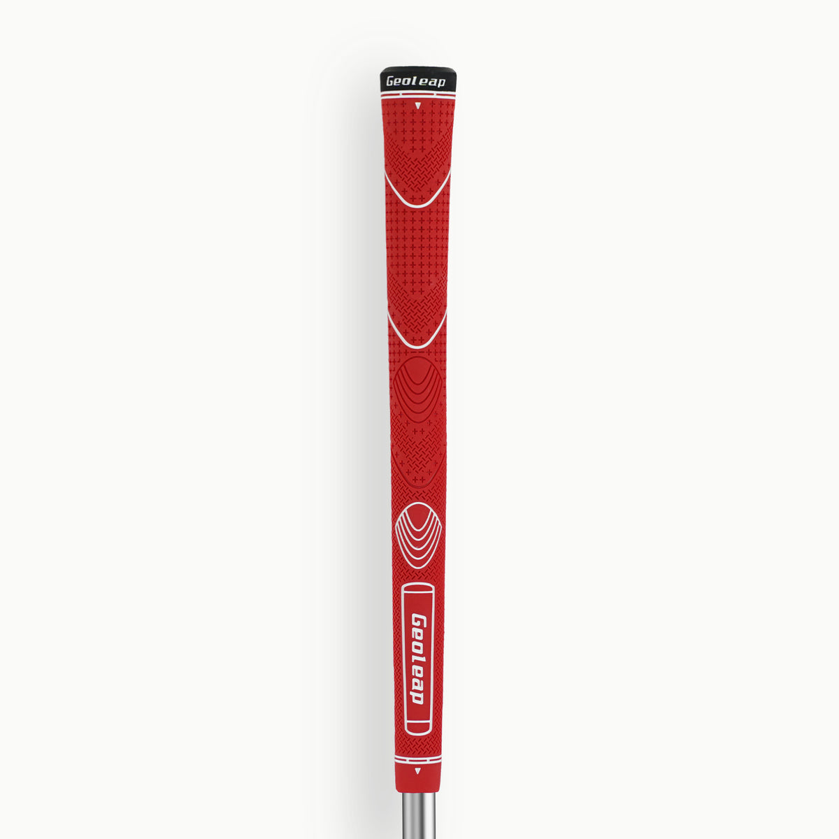 Red · Geoleap FEEL-T golf grip — front