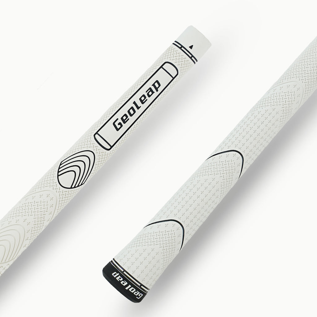 White · Geoleap FEEL-T golf grip — texture detail