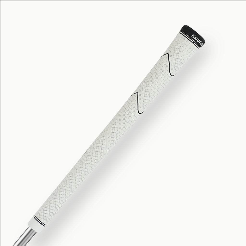 White · Geoleap FEEL-T golf grip — reverse angle
