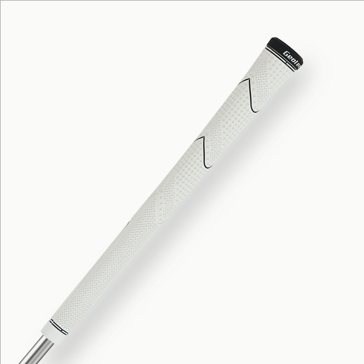 White · Geoleap FEEL-T golf grip — reverse angle