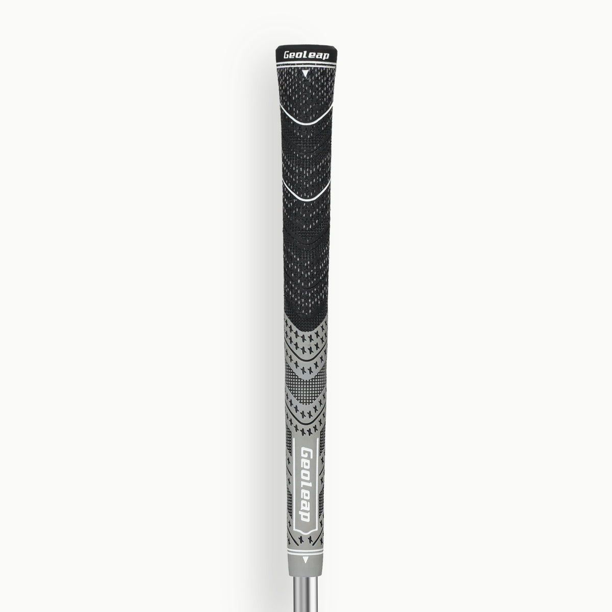 Gray · Geoleap STORM Hybrid golf grip — front