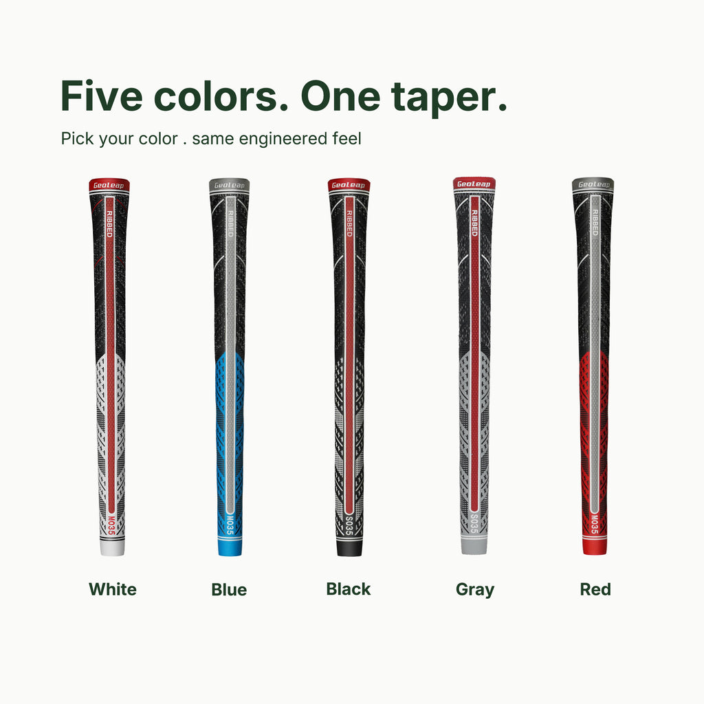 STORM RIB colorways: White, Blue, Black, Gray, Red