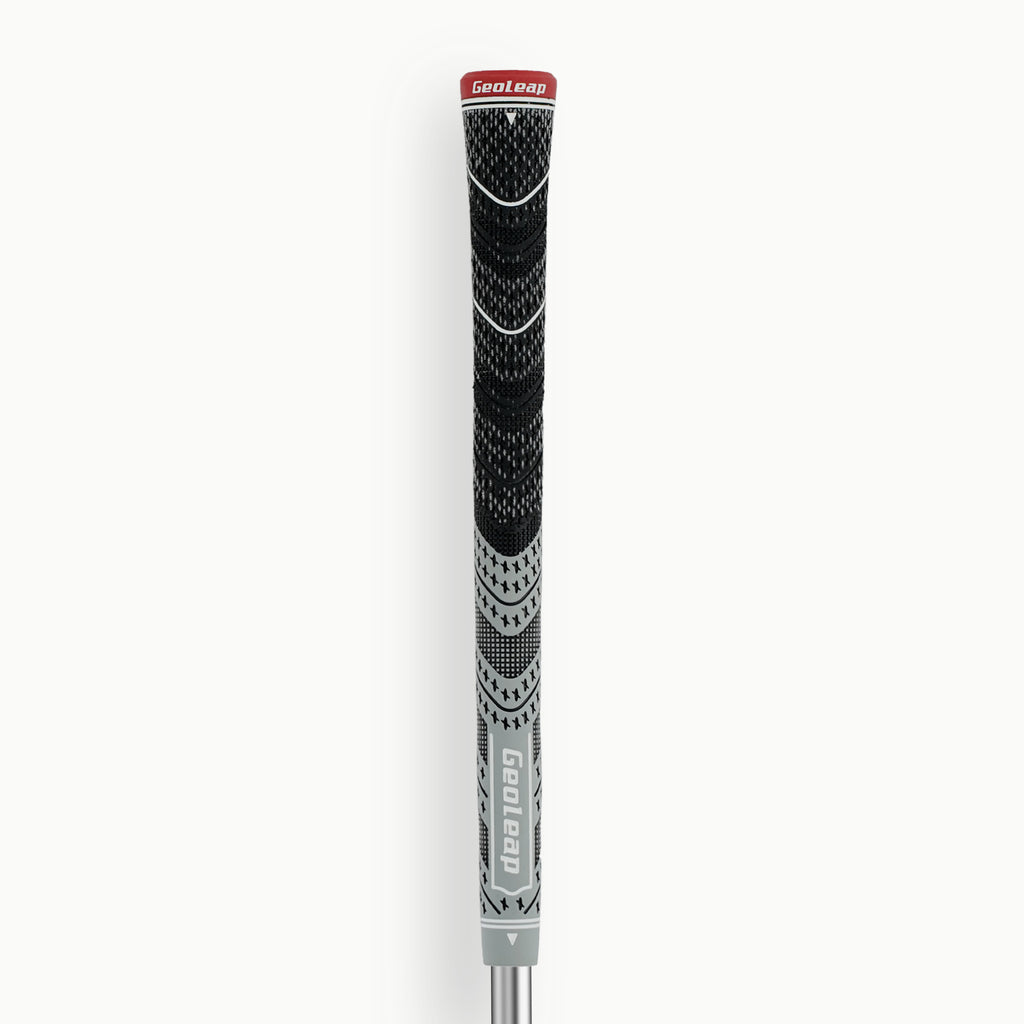 Gray · Geoleap STORM RIB golf grip — front