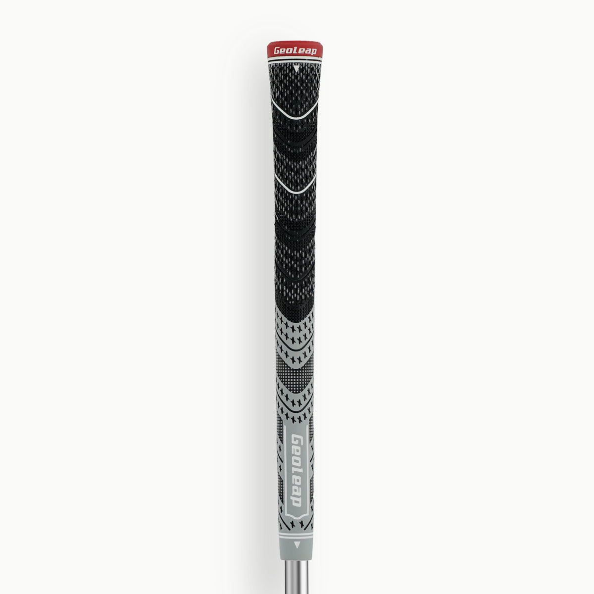 Gray · Geoleap STORM RIB golf grip — front