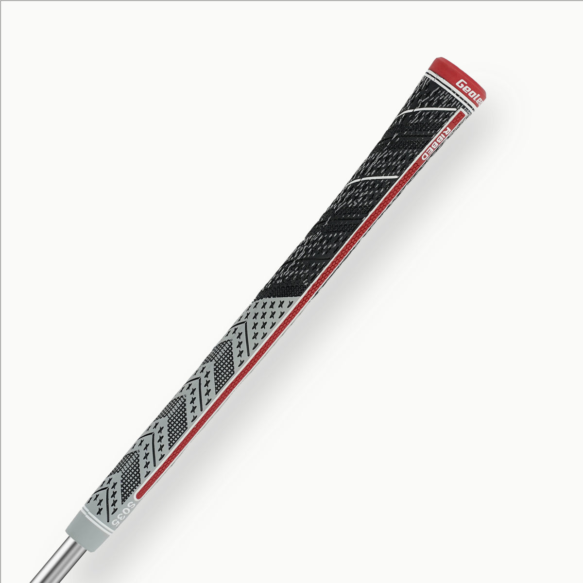 Gray · Geoleap STORM RIB golf grip — reverse angle