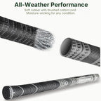 Hybrid construction — cord upper, soft rubber lower
